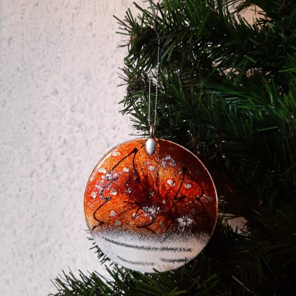 Décoration de Noël - Boule décor enneigé