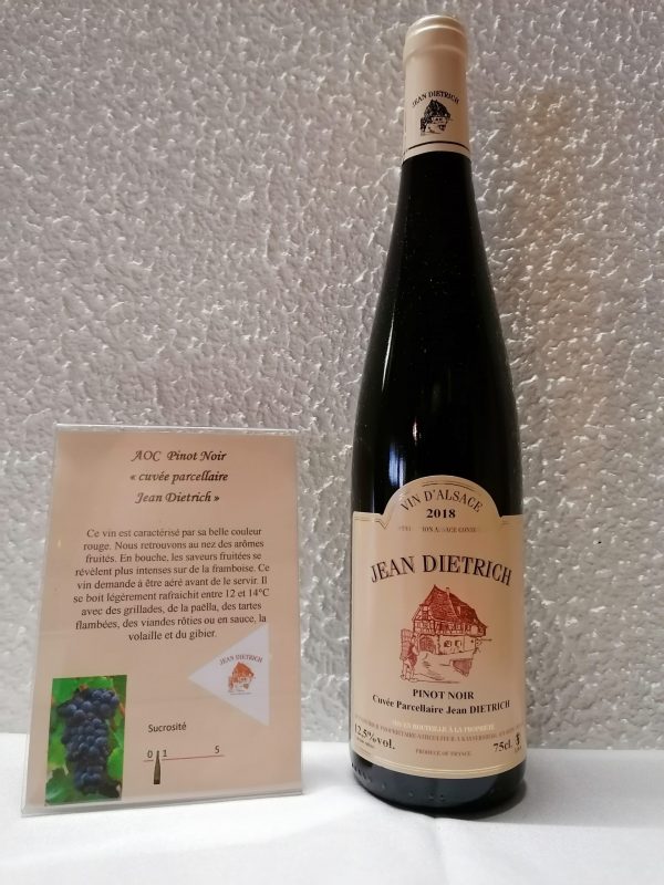PINOT NOIR CUVEE PARCELLAIRE JEAN DIETRICH 2018