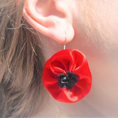 Boucles d'oreilles Coquelicots